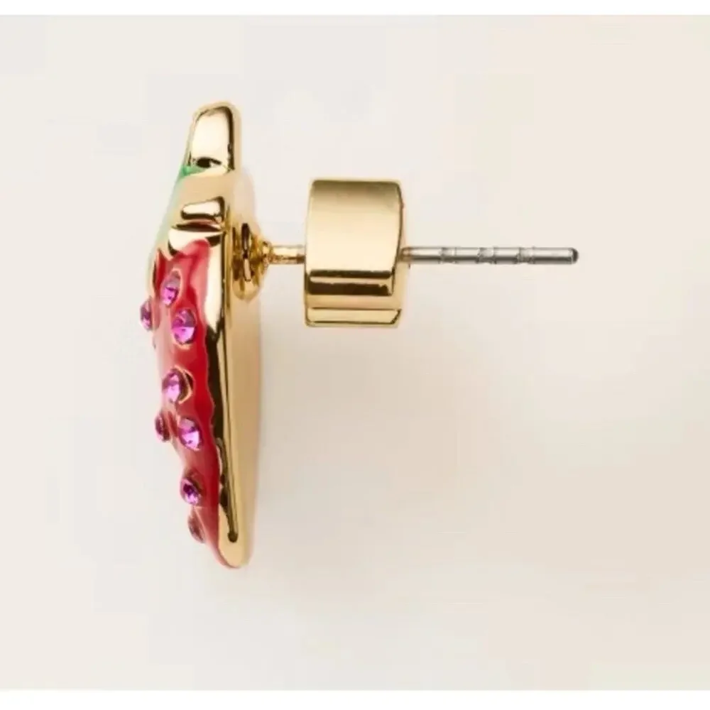 Kate Spade x Target Stud Earrings - Strawberry, French Fries, Champagne 3 Pairs